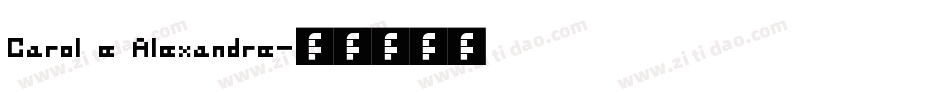 Carol e Alexandre字体转换